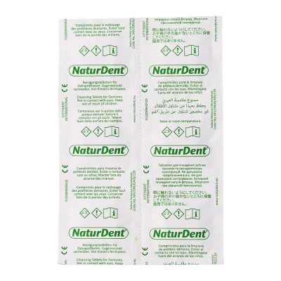 NaturDent таблетки для чистки зубных протезов 48 шт. DentAid — фото 2