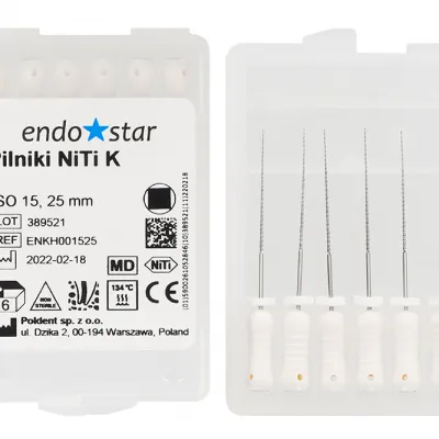 Напильники NiTi K-Files 6 шт. Endostar
