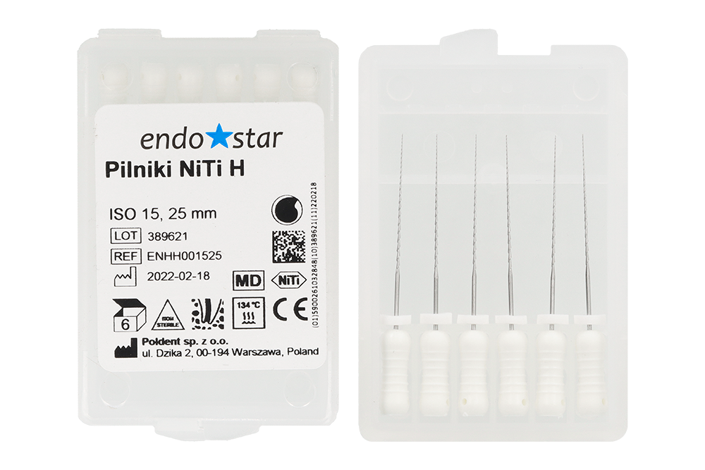Напильники NiTi H-Files 6 шт. Endostar