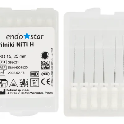 Напильники NiTi H-Files 6 шт. Endostar