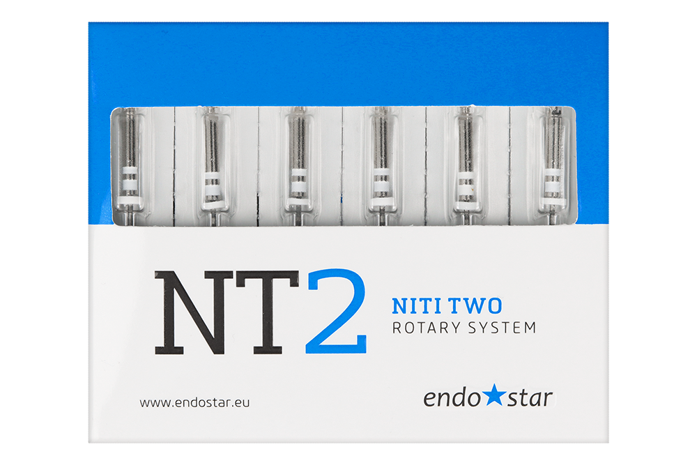 Напильники NT2 NiTi Two rotary system 6 шт. Endostar