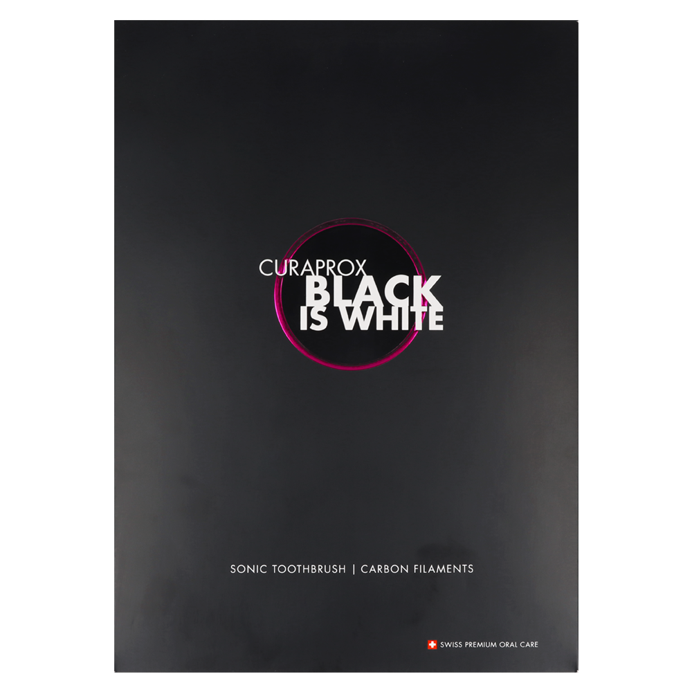 Звуковая зубная щетка Black is White Curaprox