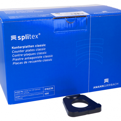 Пластины для артикулятора Artex в системе Splitex 100 шт. Amann Girrbach