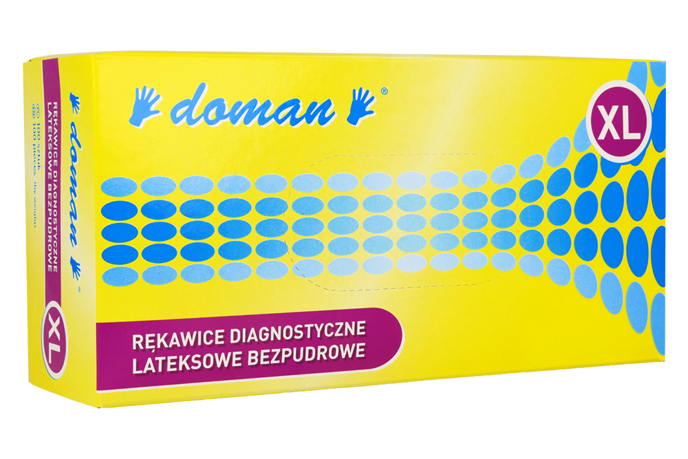 Перчатки латексные неопудренные, 100 шт.