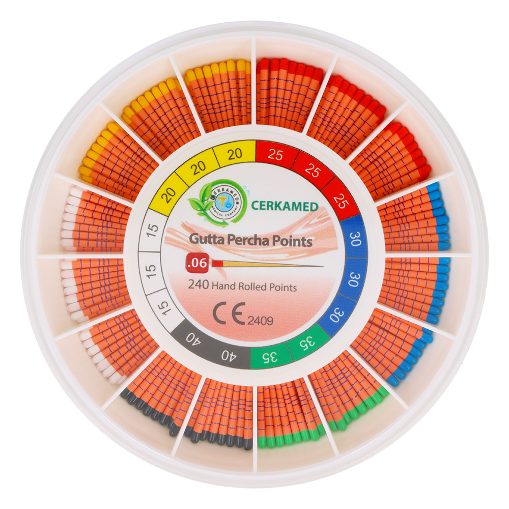 Штифты гуттаперчевые 6% 60 шт.