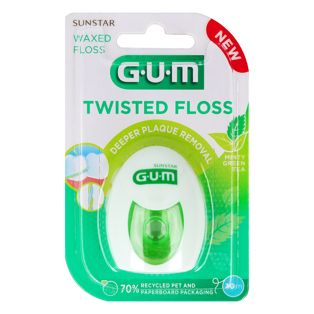 Зубная нить Twisted Floss 30 м ГУМ