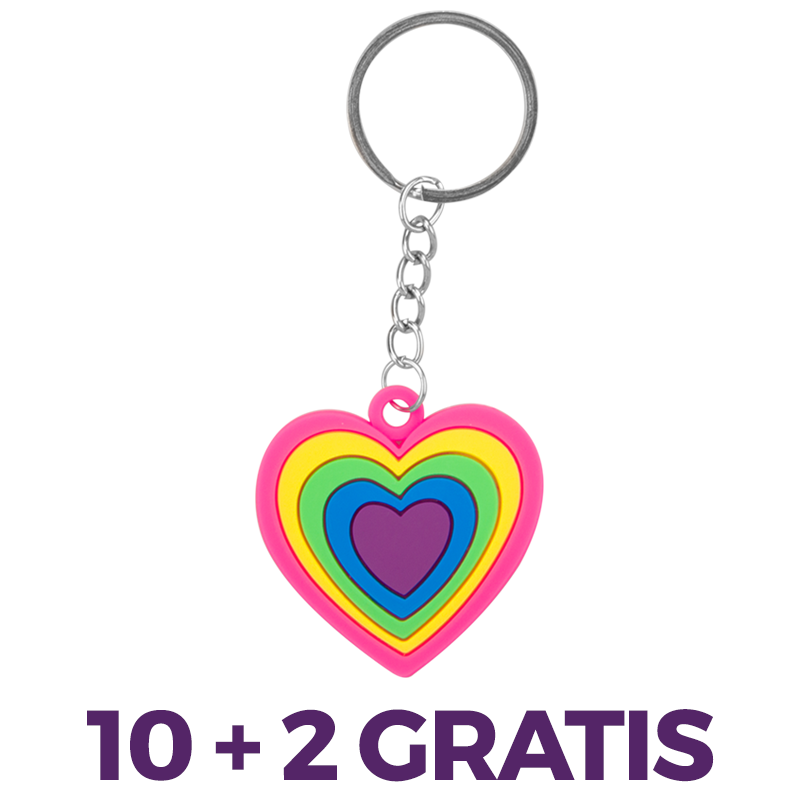Игрушка — брелок-сердечко 10 + 2 в подарок