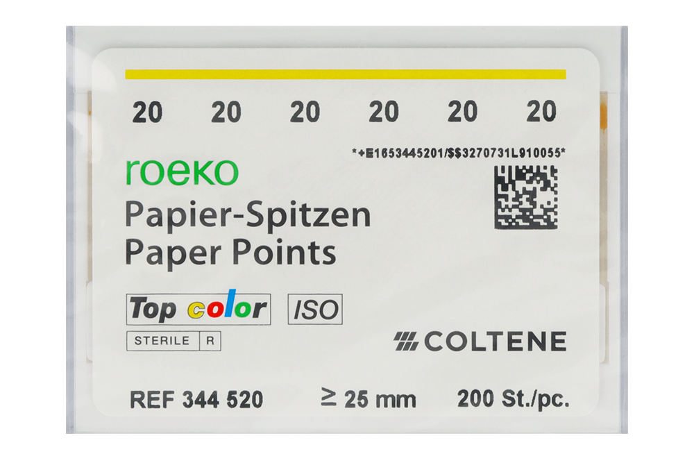 Бумажные штифты Roeko 2% Coltene