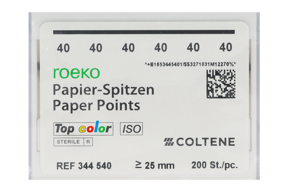 Бумажные штифты Roeko 2% Coltene