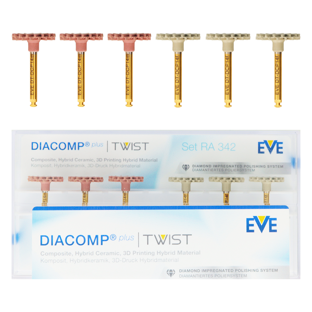 Алмазные ластики Diacomp plus Twist 6 шт.
