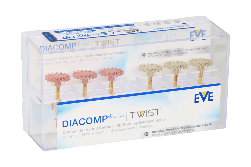Алмазные ластики Diacomp plus Twist 6 шт.