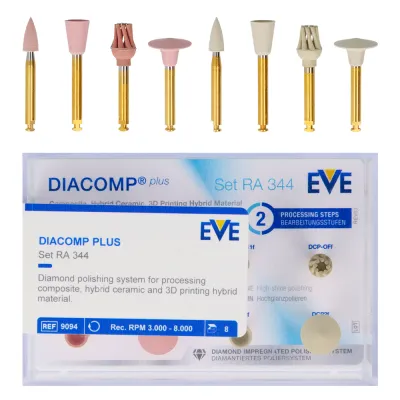 Алмазные резинки Diacomp Plus 8 шт. ЕВА
