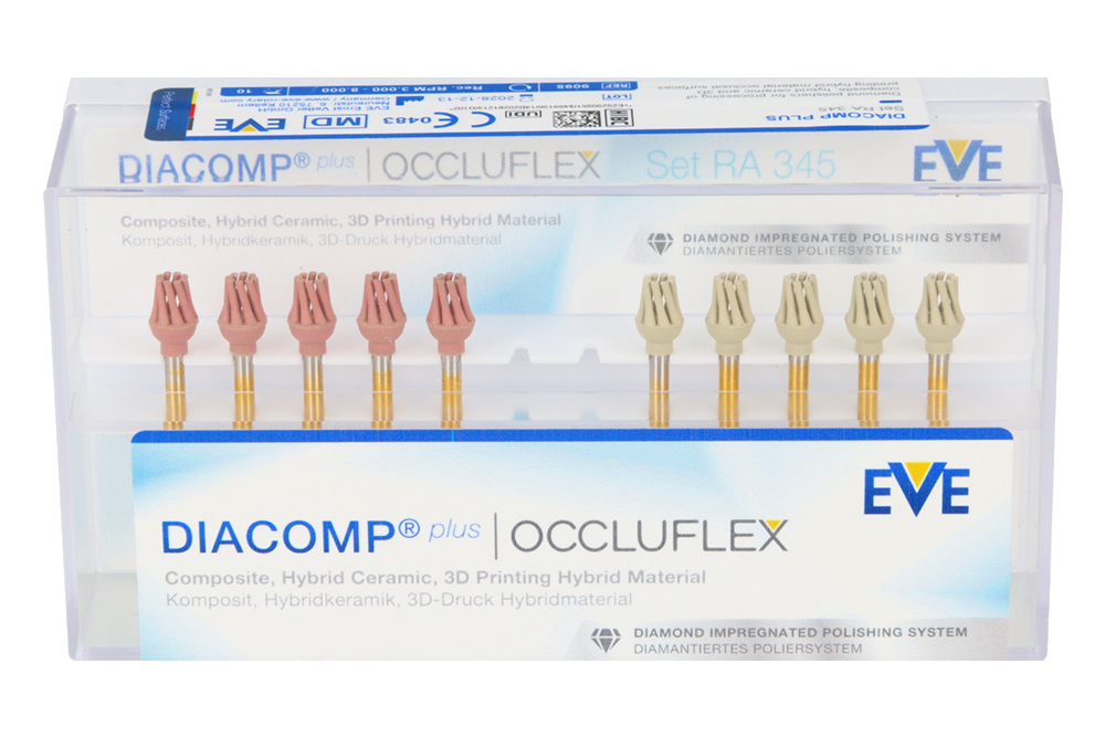 Алмазные ластики Diacomp plus Occluflex 10 шт. КАНУН