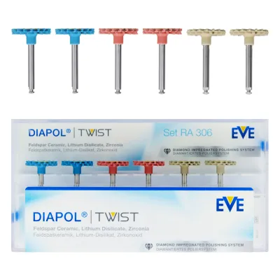 Алмазные резинки Diapol Twist 6 шт. ЕВА