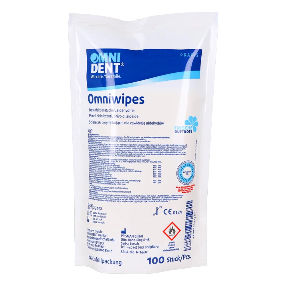 Салфетки дезинфицирующие Omniwipes картридж 100 шт.
