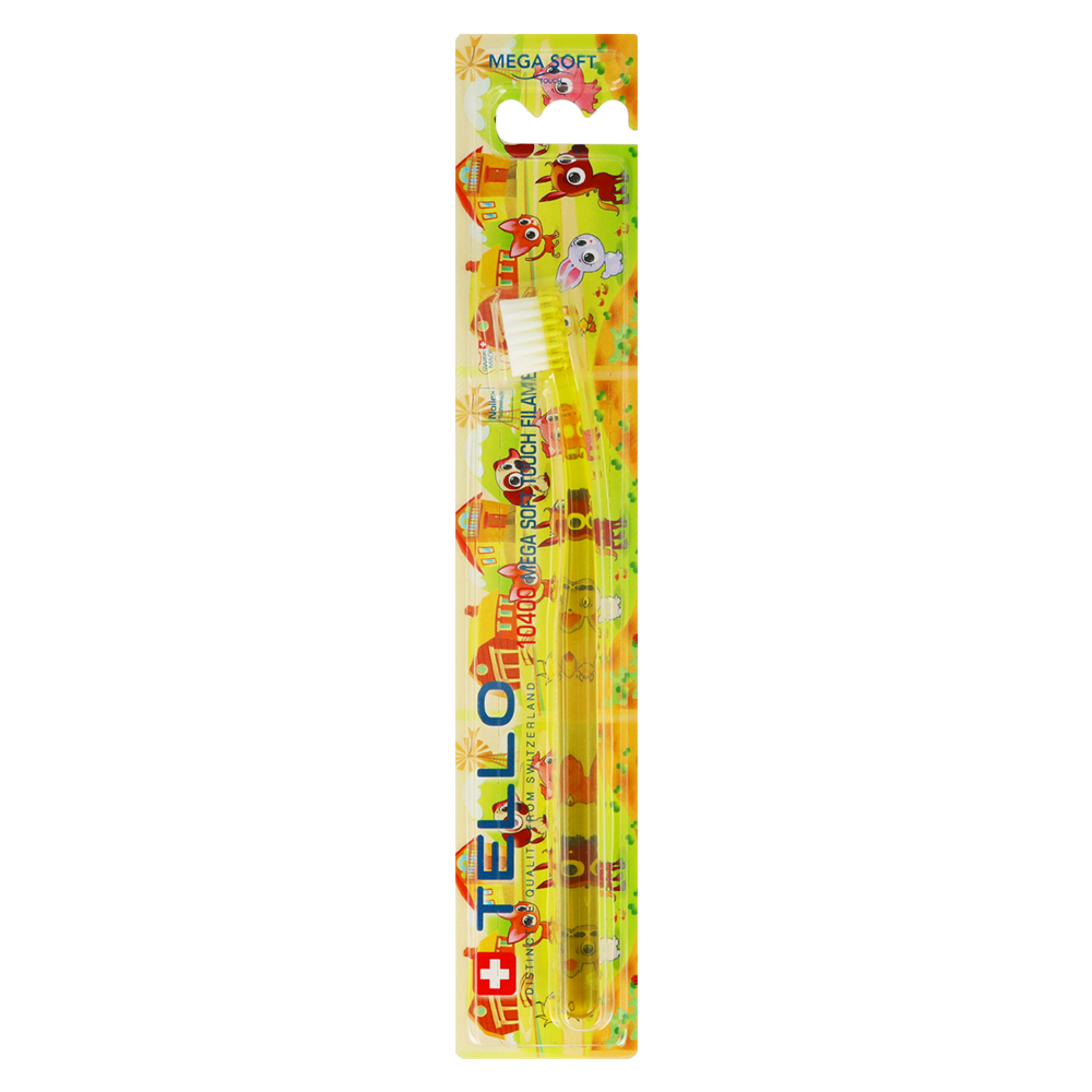 Зубная щетка TELLO 10400 Mega Soft для детей 0-3 лет