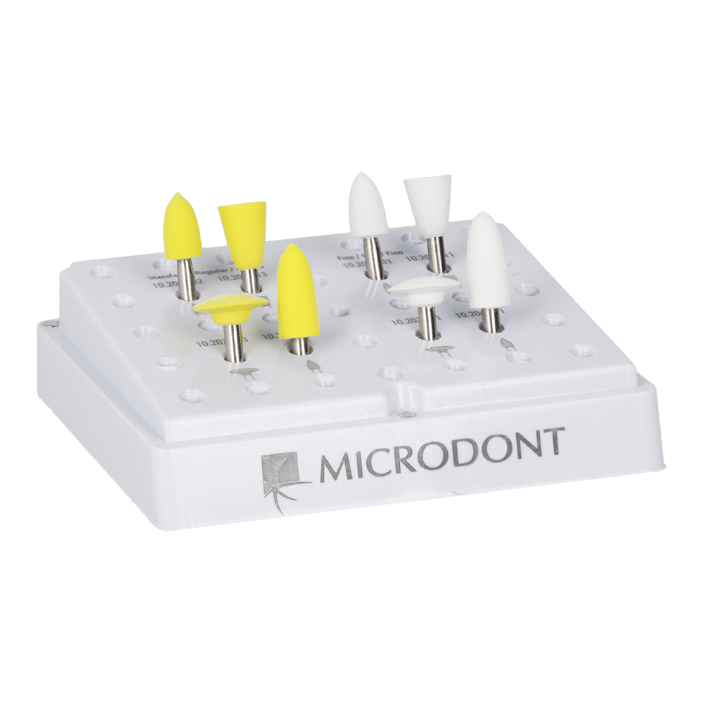 Набор для быстрой полировки композитов Microdont 8 шт.