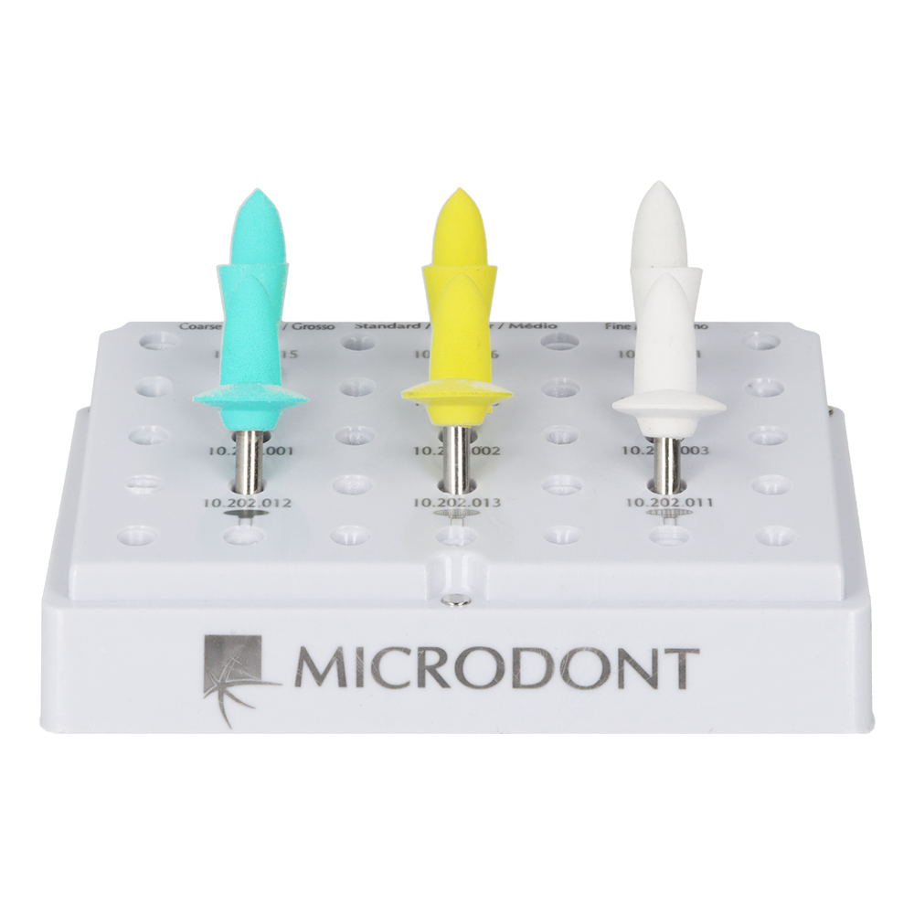 Полный комплект для полировки композитов Microdont 12 шт.
