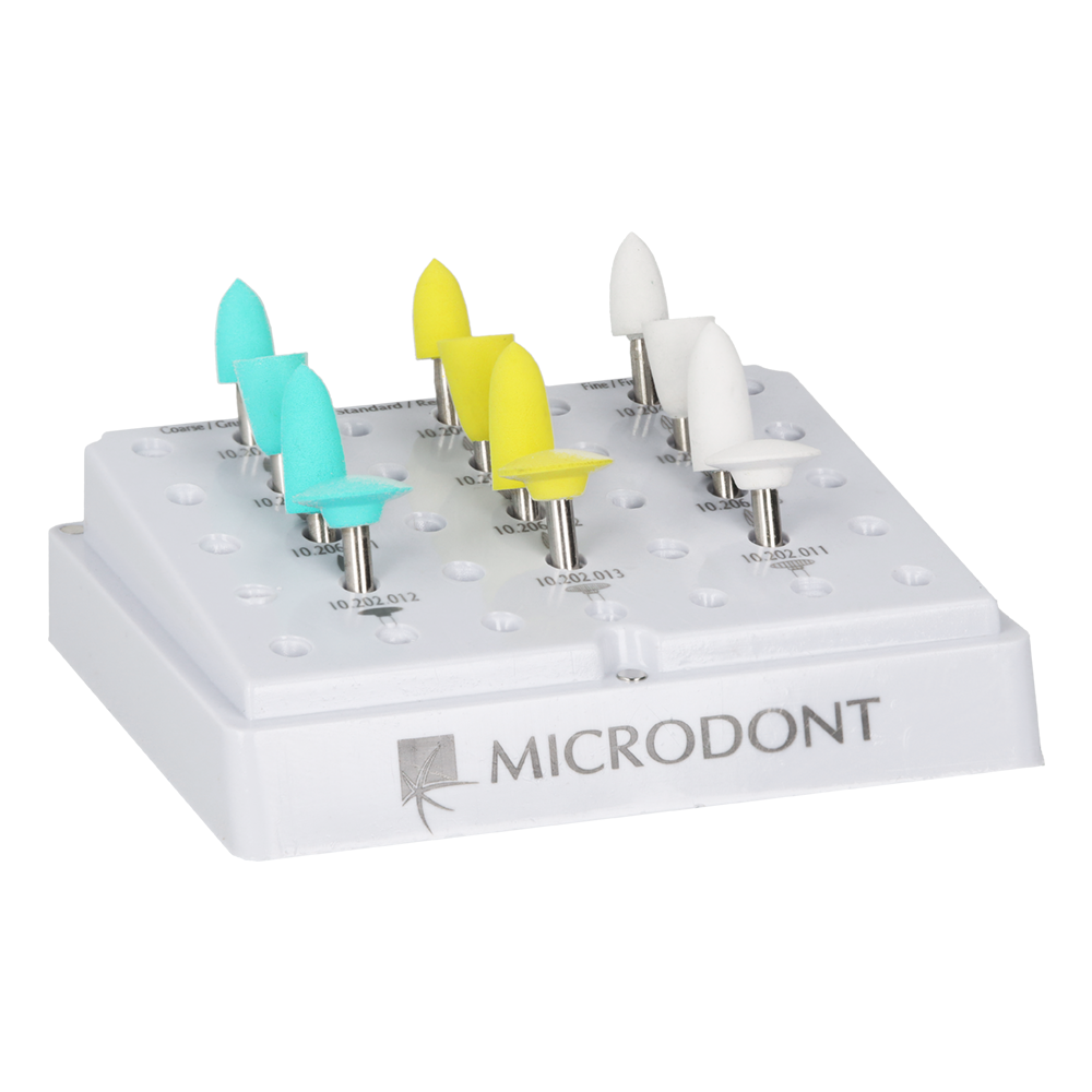 Полный комплект для полировки композитов Microdont 12 шт.