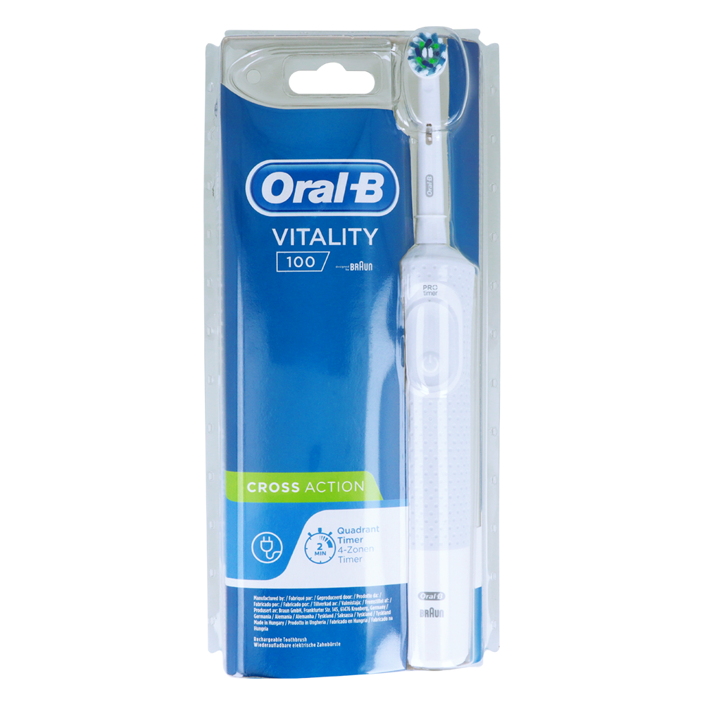 Электрическая зубная щетка D100 VITALITY Cross Oral-B