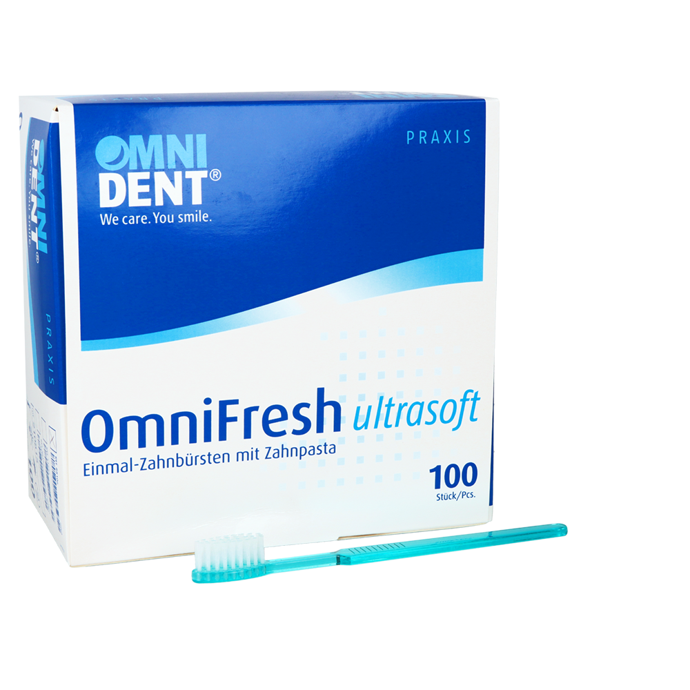 OmniFresh Одноразовые зубные щетки с зубной пастой Omnident 100 шт.