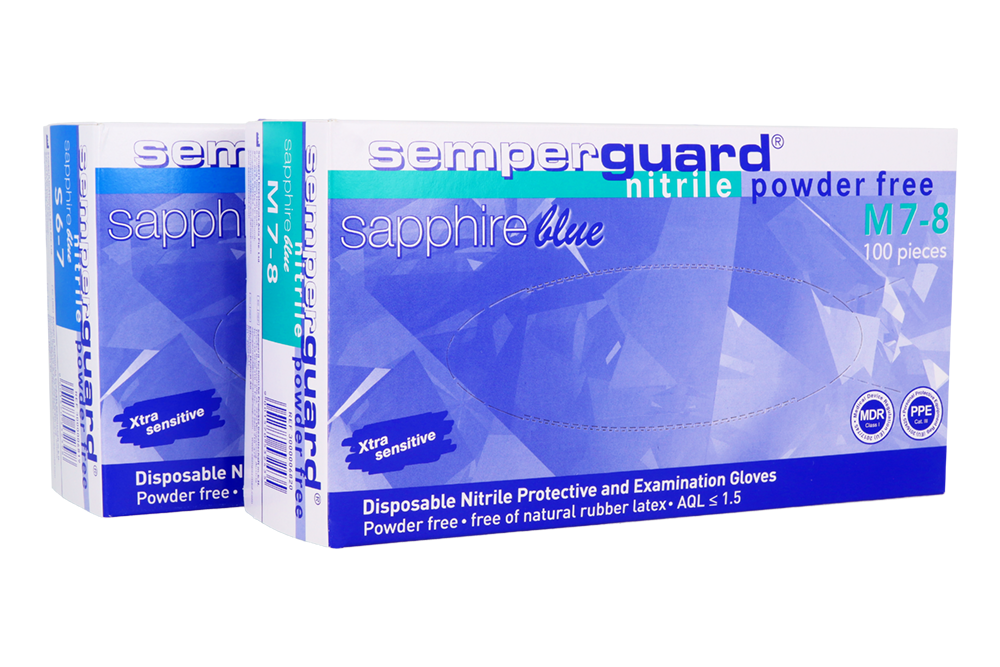 Нитриловые перчатки Semperguard 100 шт.