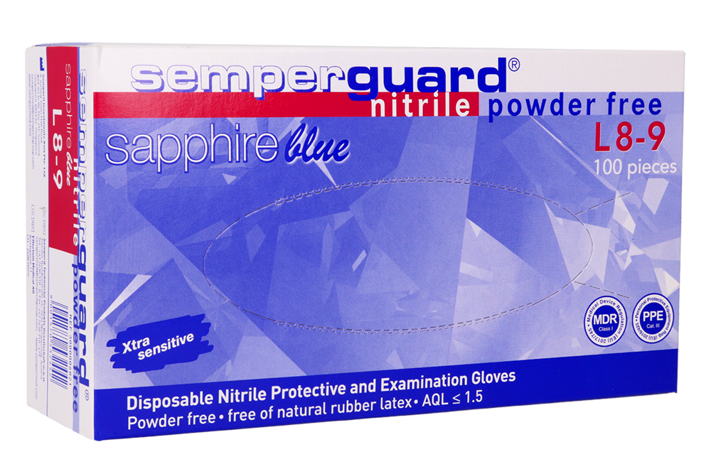 Нитриловые перчатки Semperguard 100 шт.