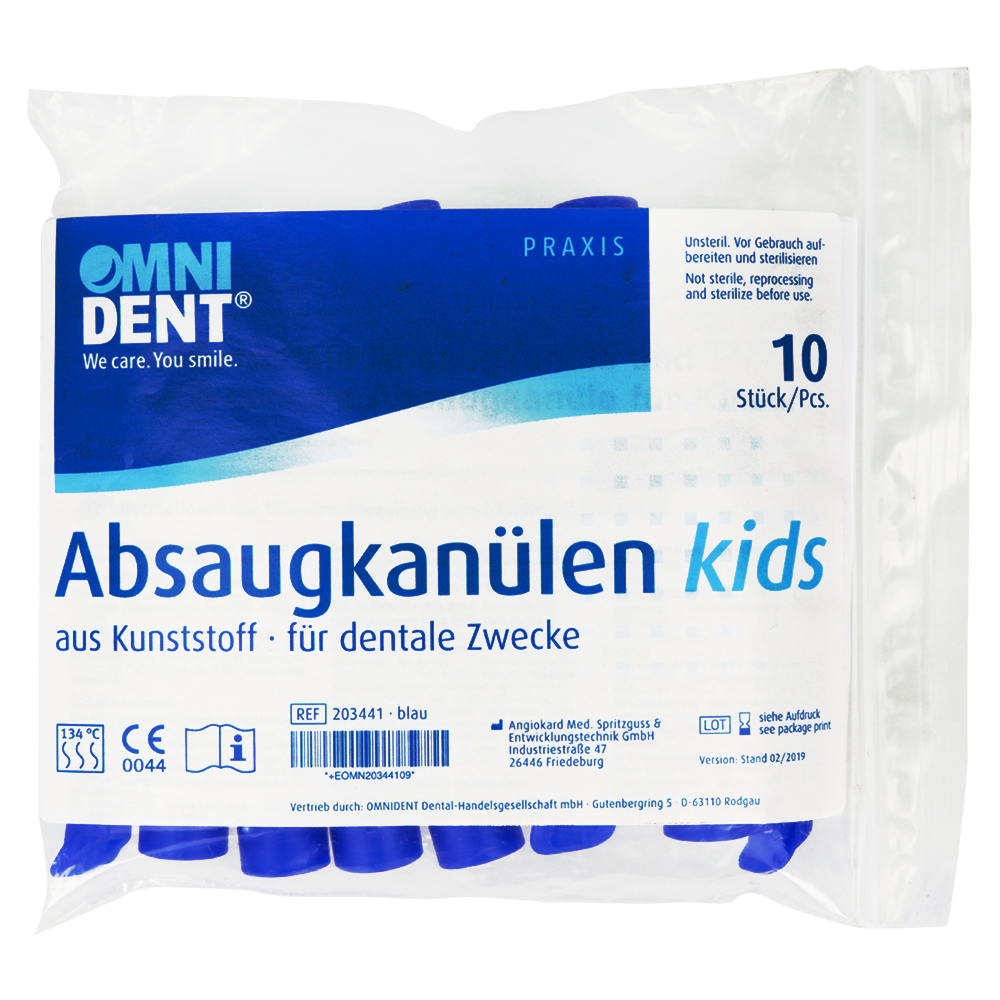 Канюля аспирационная детская Omnident 10 шт.
