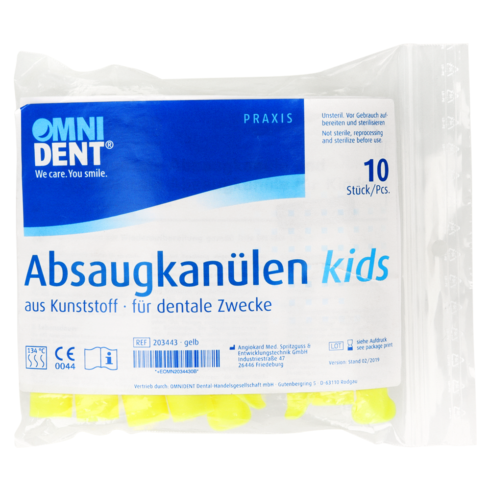 Канюля аспирационная детская Omnident 10 шт.