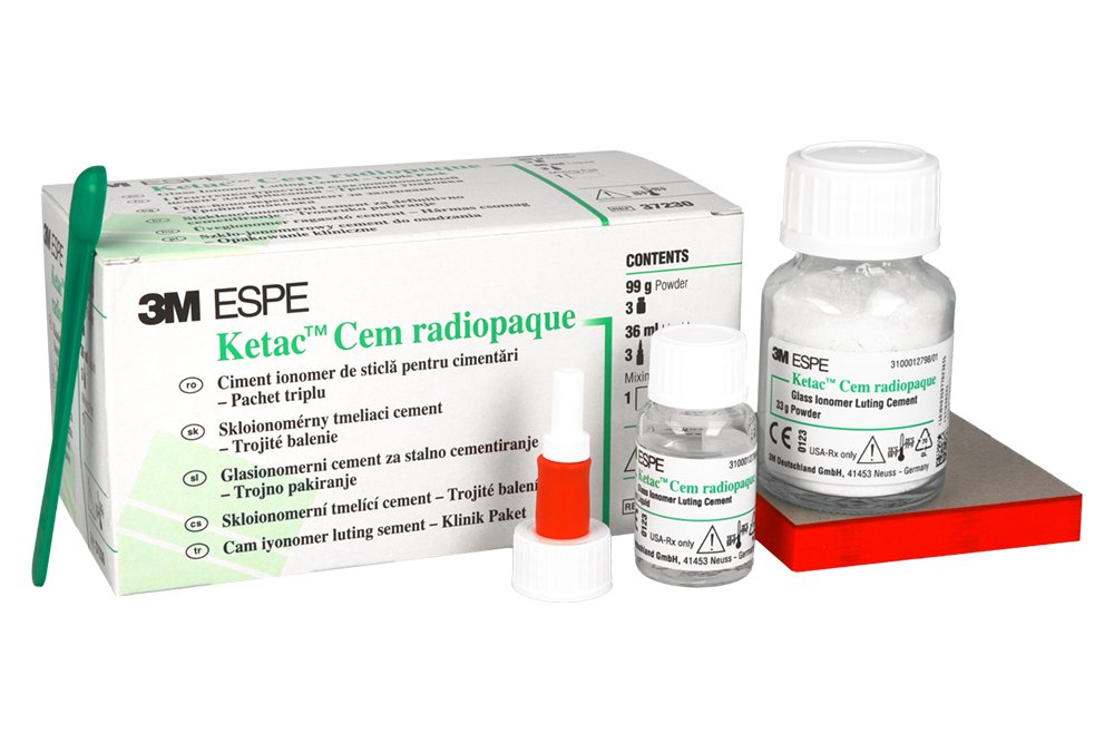 Набор радиоконтрастных веществ Ketac Cem (33 г + 12 мл) x 3 шт. 3M