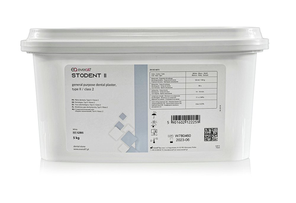 Гипс Stodent белый II класс 5 кг Everall7