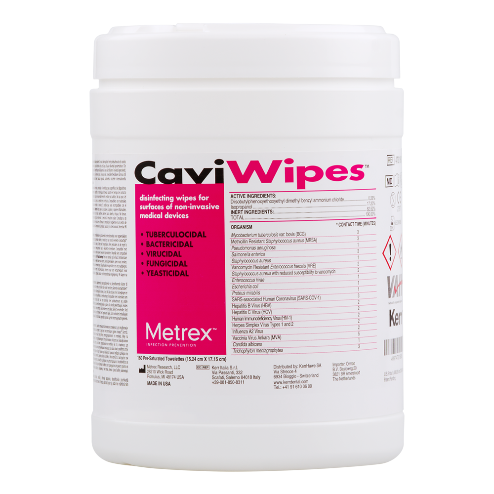 Салфетки CaviWipes 160 шт в контейнере Kerr.