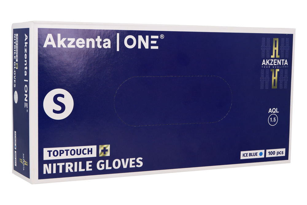 Перчатки нитриловые Ice Blue Akzenta 100 шт.