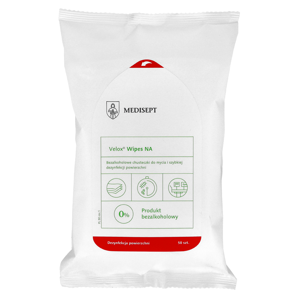 Безалкогольные салфетки Velox Wipes для flow pack 50 шт. Medisept