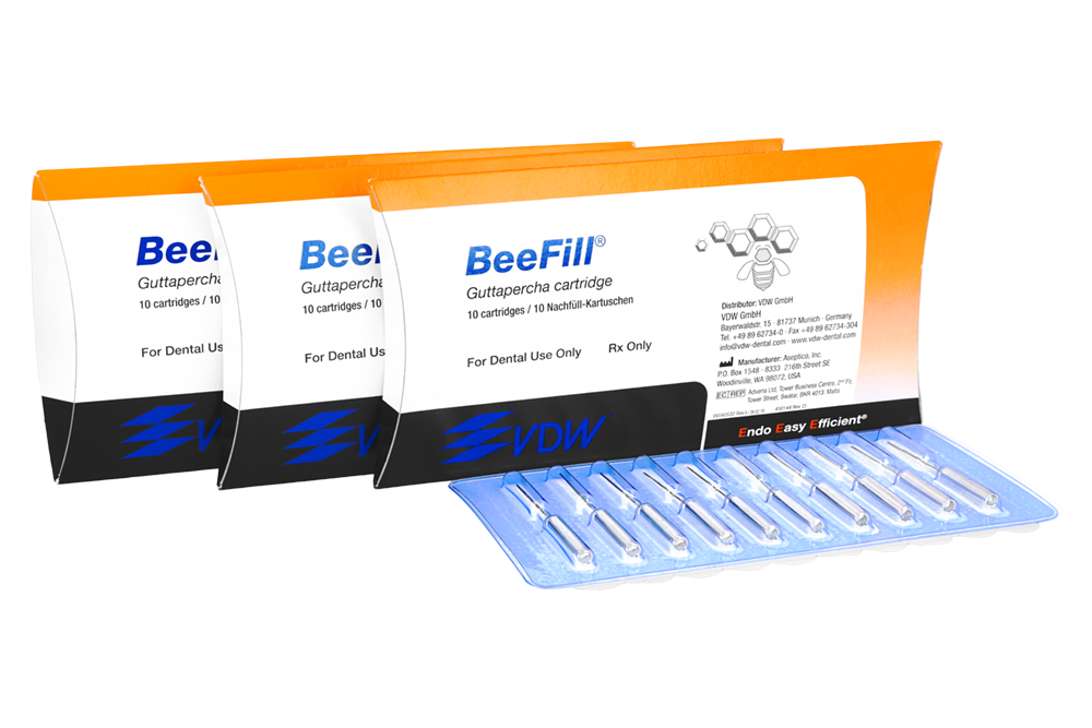 Патроны с гуттаперчей BeeFill 10 шт. VDW