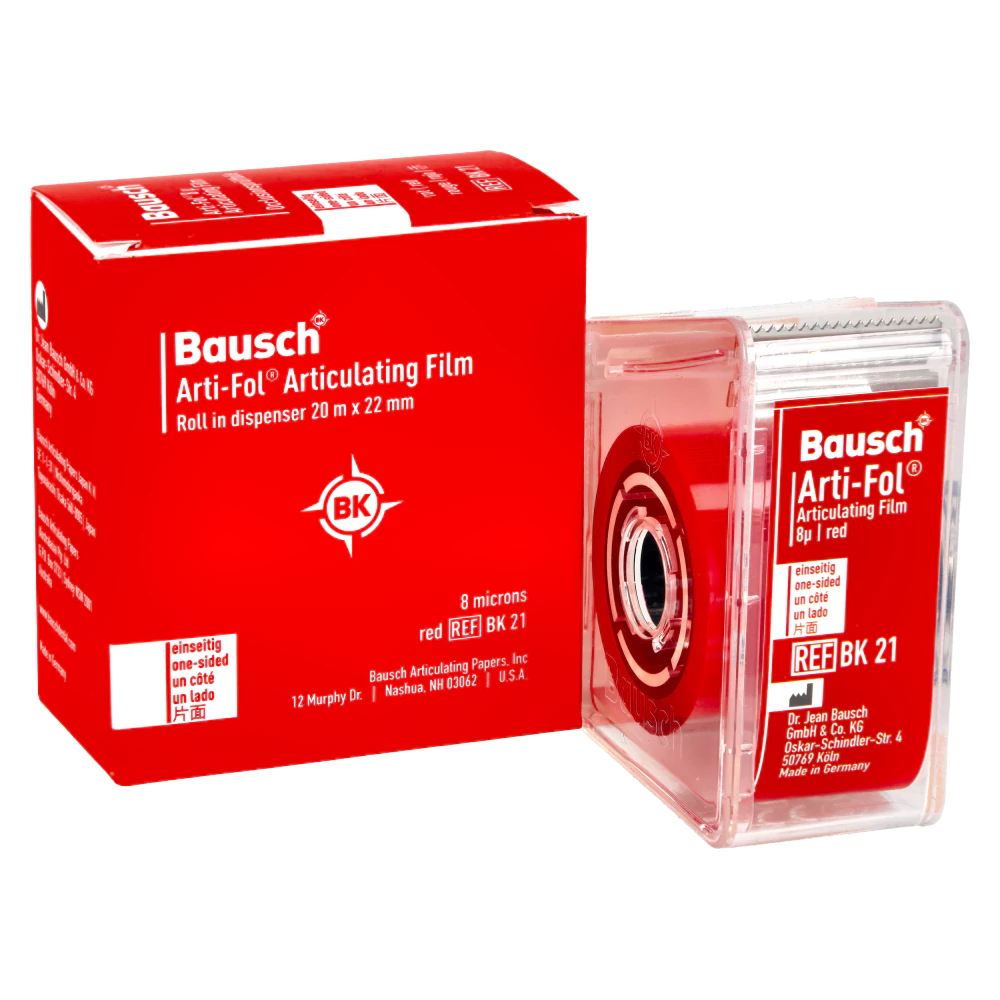Односторонняя артикуляционная пленка 8μ Red 20M BK 21 Bausch