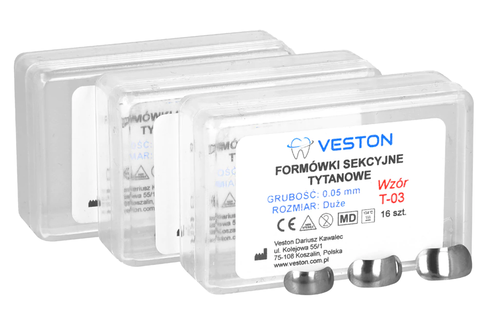 Титановые секционные формовки 16 шт. Veston