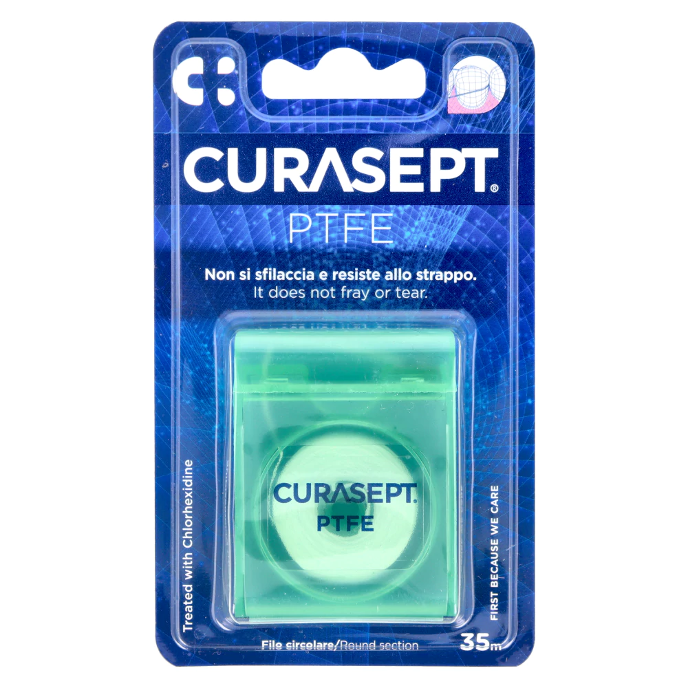 Плоская зубная нить с тефлоновым покрытием 35 м Curasept