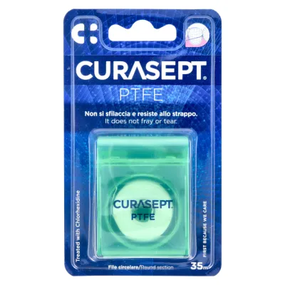 Плоская зубная нить с тефлоновым покрытием 35 м Curasept
