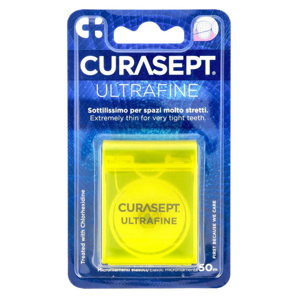 Ультратонкая зубная нить 50 м Curasept