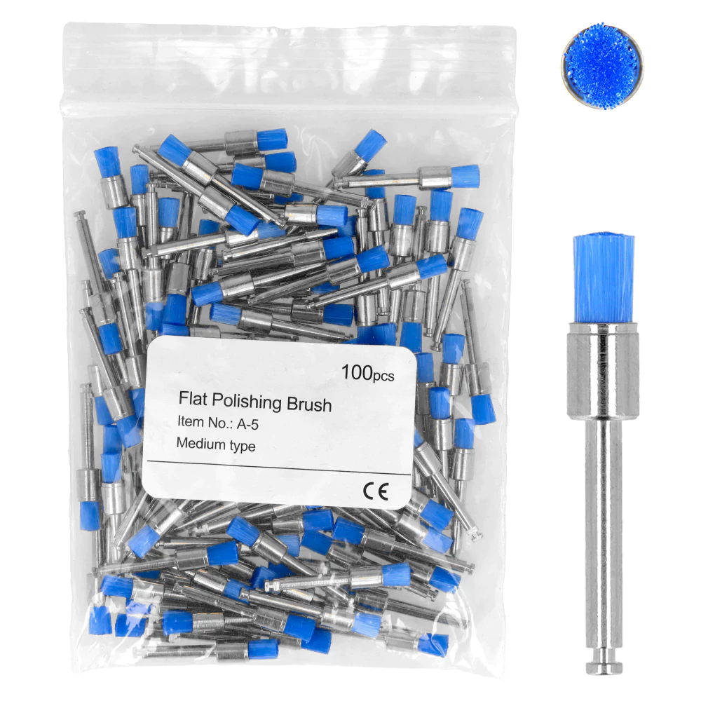 Щёточки полировочные чашечка полная 100 шт. COTISEN