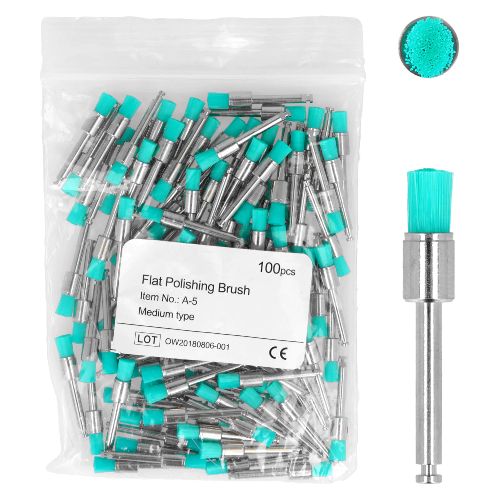 Щёточки полировочные чашечка полная 100 шт. COTISEN