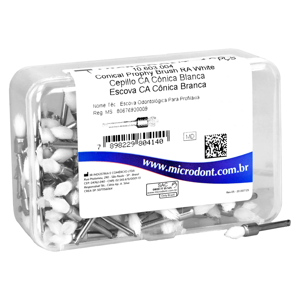 Полировочные щёточки «пламя» для углового наконечника 100 шт. Microdont