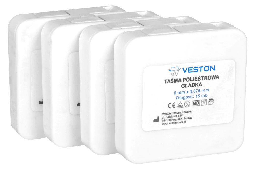 Полиэфирная лента гладкая на рулоне 15 м Veston