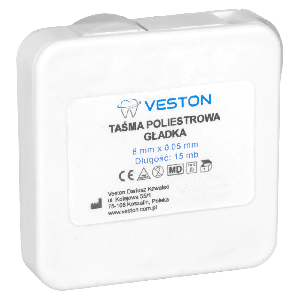 Полиэстровая гладкая лента в рулоне 15 м Veston
