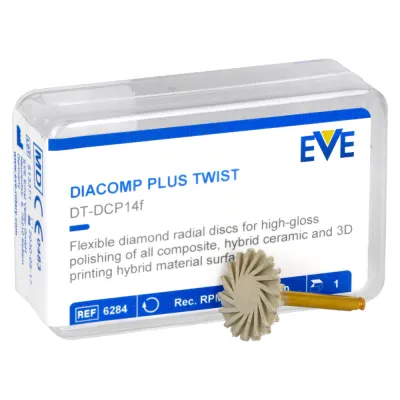 Алмазные резинки Diacomp Plus Twist 1 шт. ЕВА — фото 2