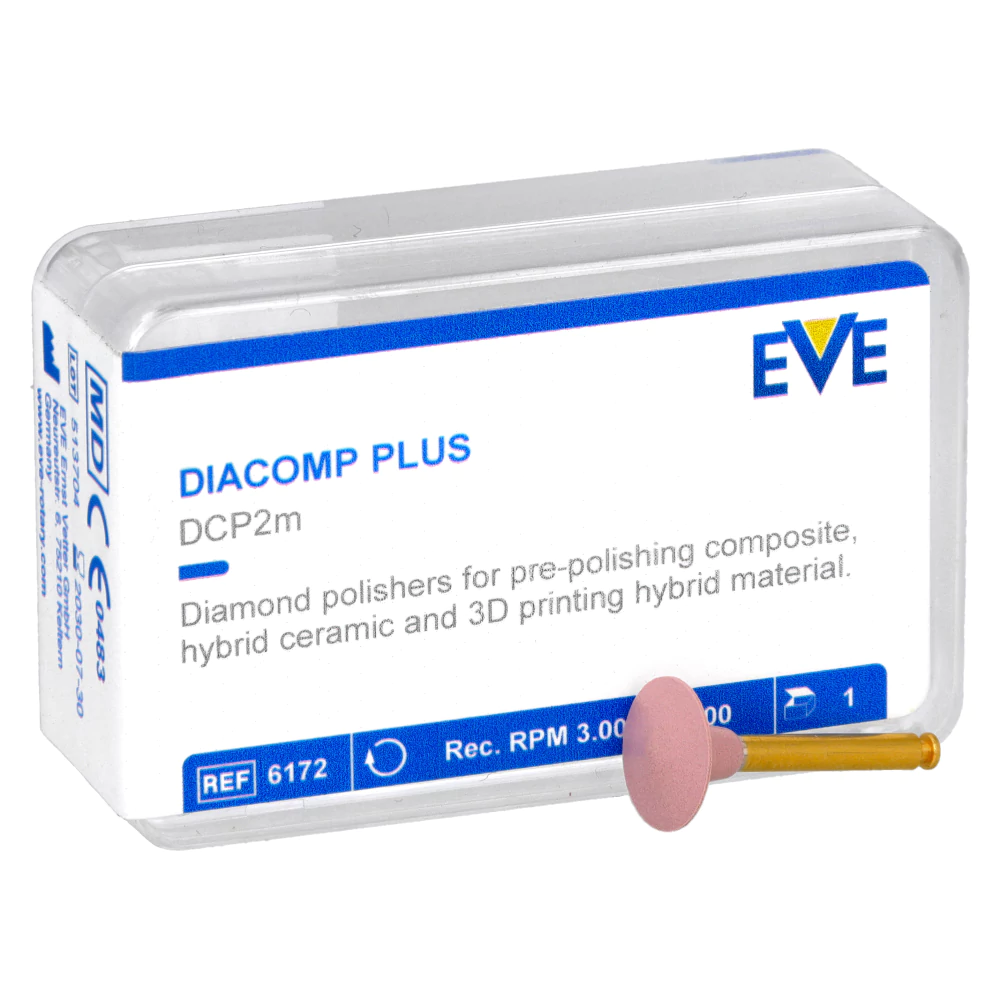 Алмазные полировочные резинки Diacomp Plus 1 шт. EVE