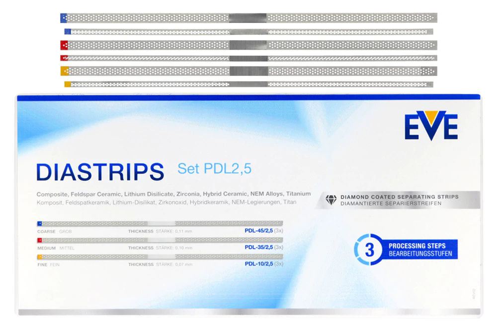 Алмазные полоски Diastrips 9 шт. ЕВА