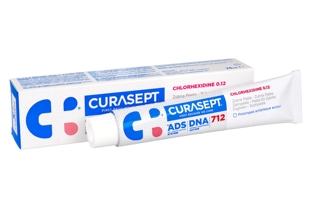Зубная паста ADS DNA 712 0,12% хлоргексидина 75 мл Curasept