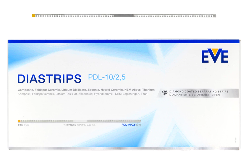 Алмазные полоски Diastrips, 9 шт. EVE